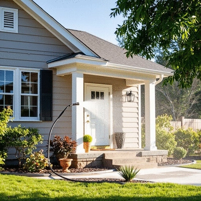 Power washing services enhancing home exterior