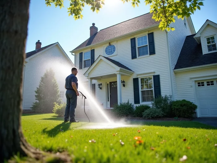 Professional house wash service near Glenmoore PA pressure washing