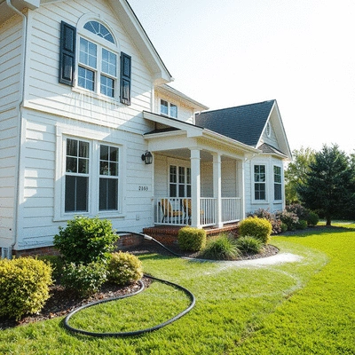 Pressure washing services enhancing home exterior
