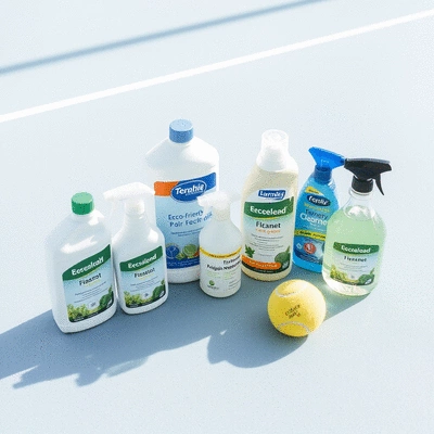 Eco-friendly cleaning products for tennis courts